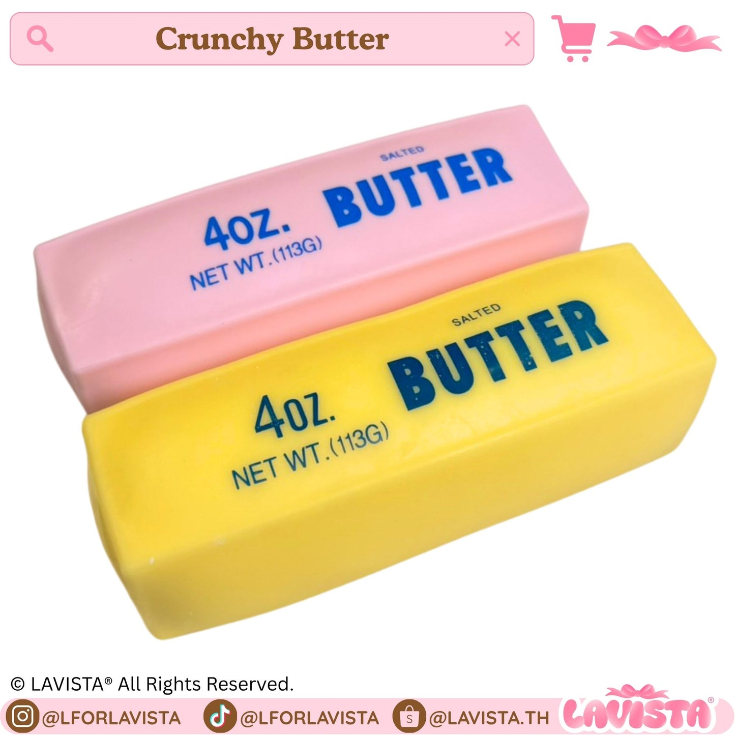 "Crunchy Butter" Fidget with crunchy sound (2 colors)