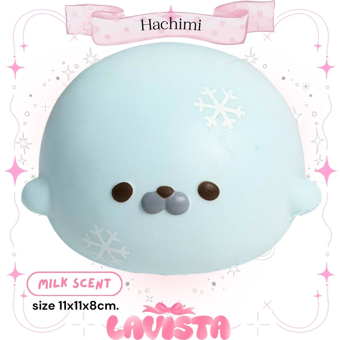 "Big Seal" สกุชชี่แมวน้ำไซส์ใหญ่แบรนด์ Hachimi (2สี)