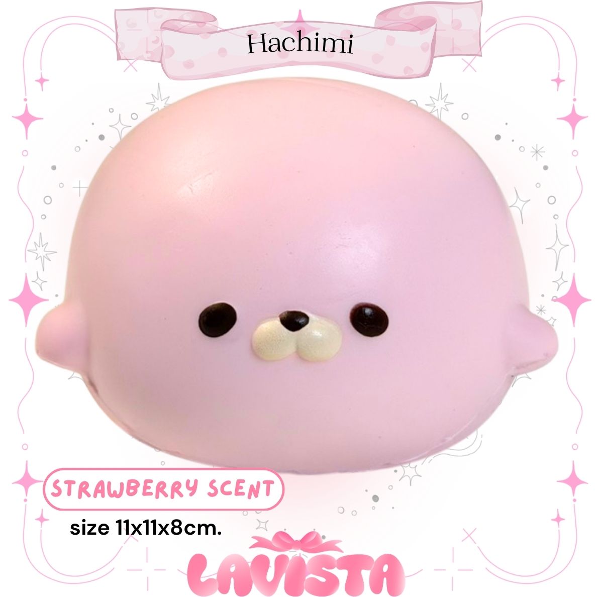 "Big Seal" สกุชชี่แมวน้ำไซส์ใหญ่แบรนด์ Hachimi (2สี)