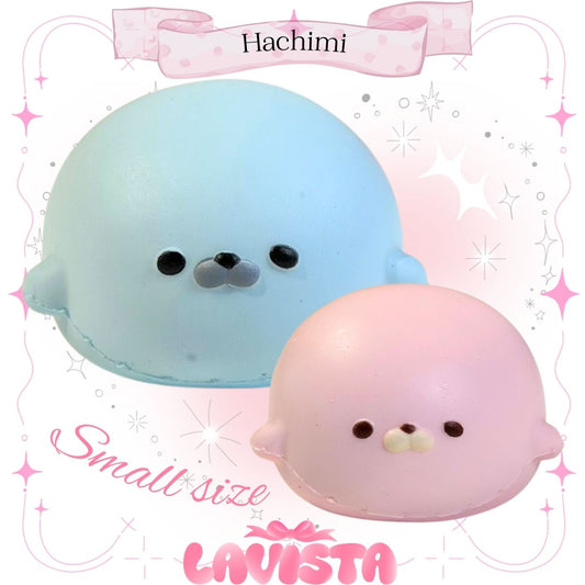 "mini Seal" สกุชชี่แมวน้ำไซส์เล็ก แบรนด์ Hachimi (2สี)