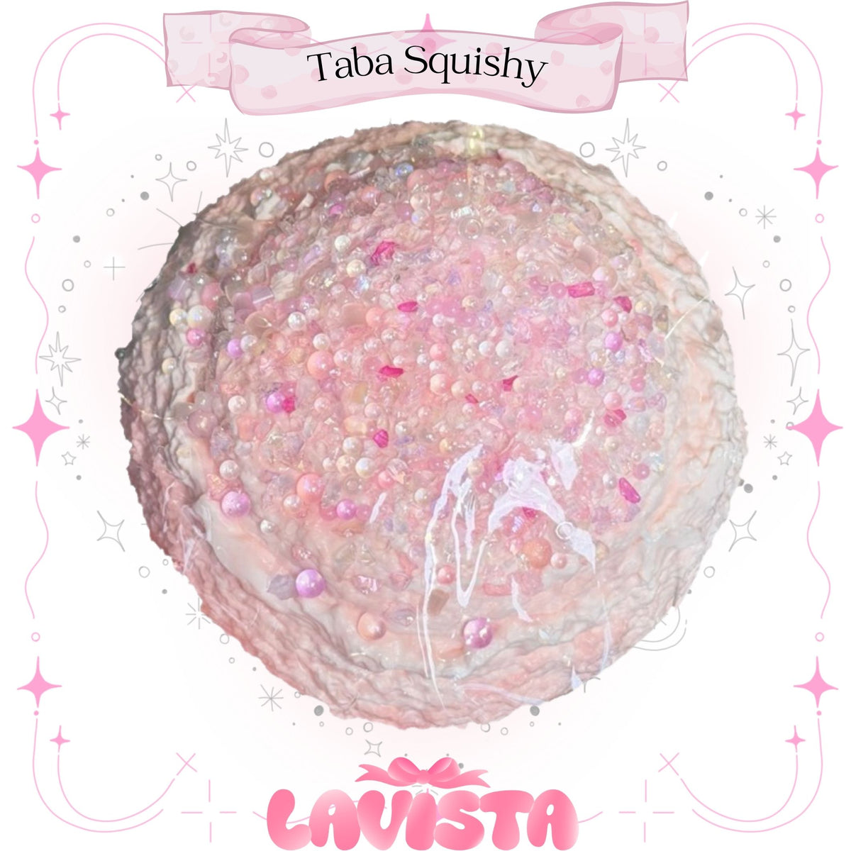 "Glitter Ice Cream" ทาบะสกุชชี่งานแฮนด์เมด
