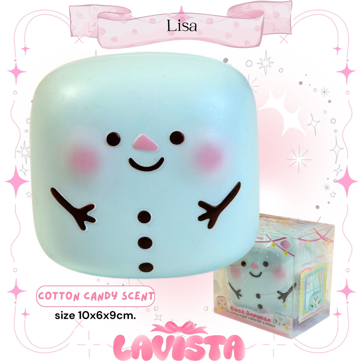"Snow Sugar" สกุชชี่แบรนด์ Lisa Squishy