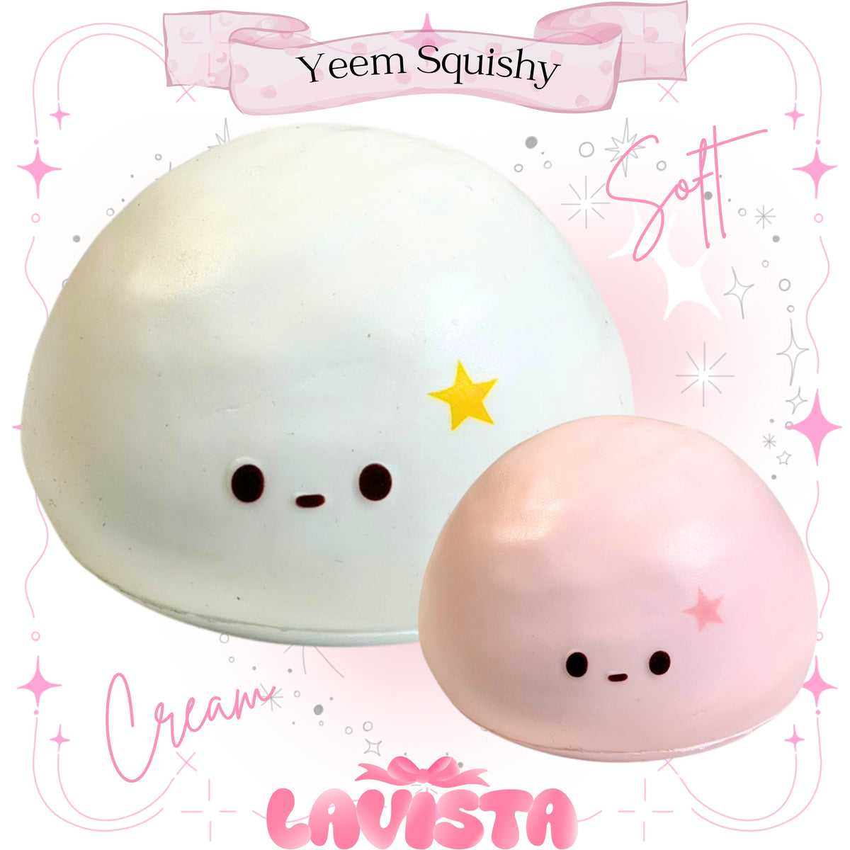 "Cream" สกุชชี่แบรนด์ Yeem Squishy (2สี)
