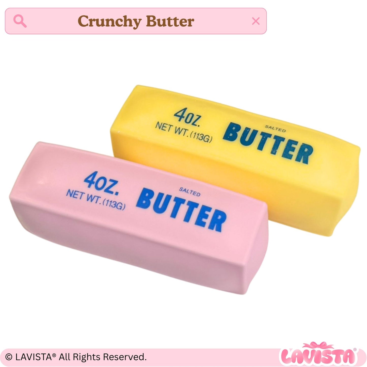 "Crunchy Butter" Fidget with crunchy sound (2 colors)