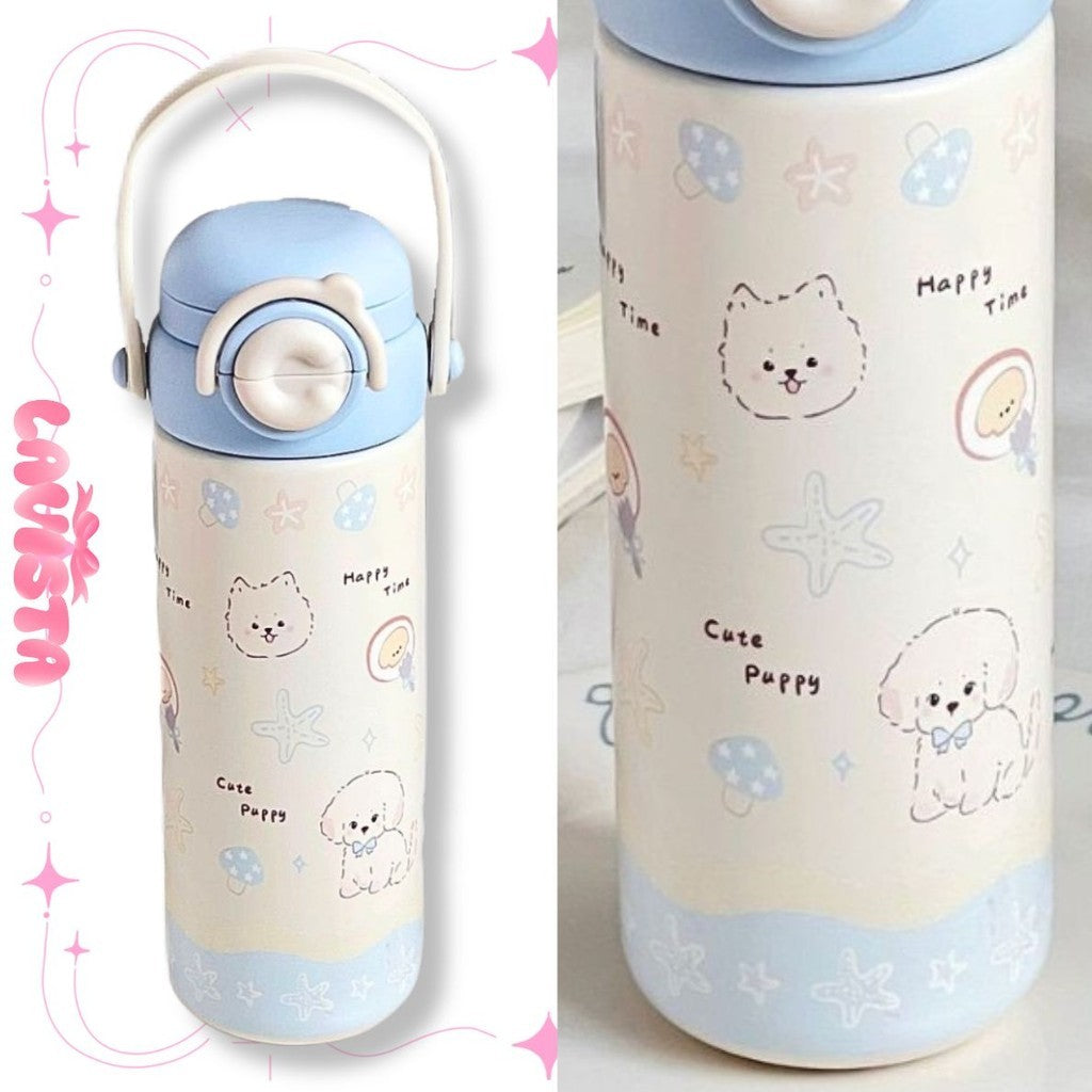 สแตนเลส316 500ML. ขวดน้ำเก็บความเย็นหูหิ้วสุดCUTE กระบอกเก็บความเย็น