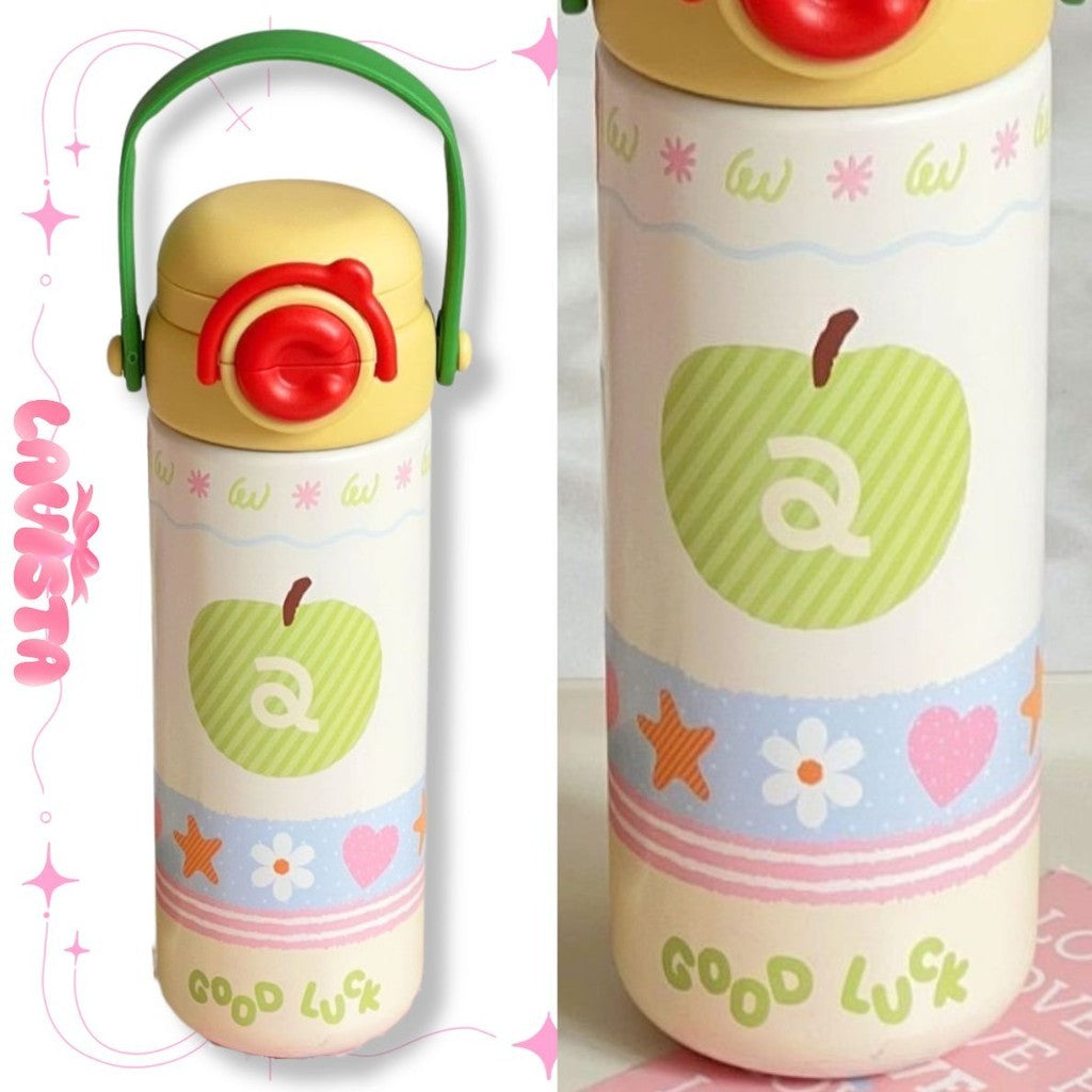 สแตนเลส316 500ML. ขวดน้ำเก็บความเย็นหูหิ้วสุดCUTE กระบอกเก็บความเย็น