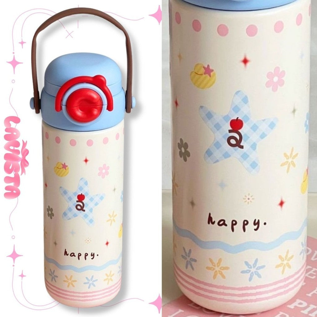 สแตนเลส316 500ML. ขวดน้ำเก็บความเย็นหูหิ้วสุดCUTE กระบอกเก็บความเย็น