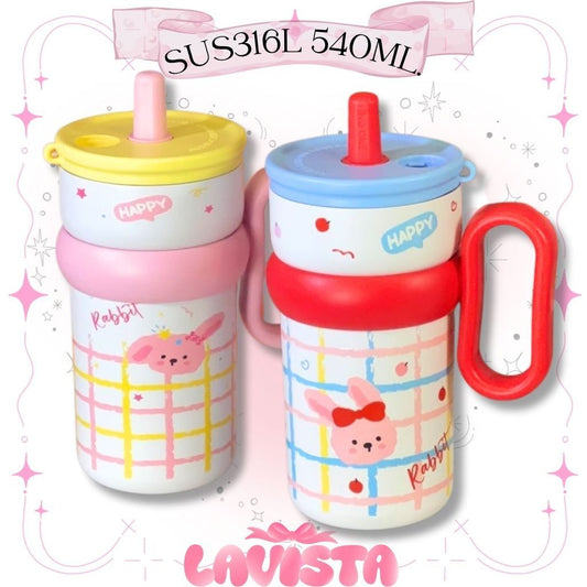Rabbit แก้วเก็บความเย็น สแตนเลส316L ความจุ540มล.