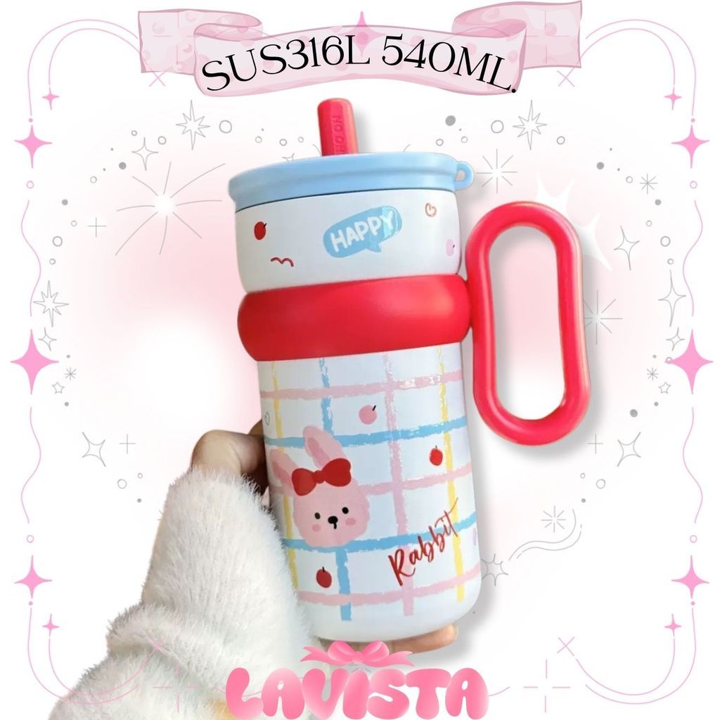 Rabbit แก้วเก็บความเย็น สแตนเลส316L ความจุ540มล.