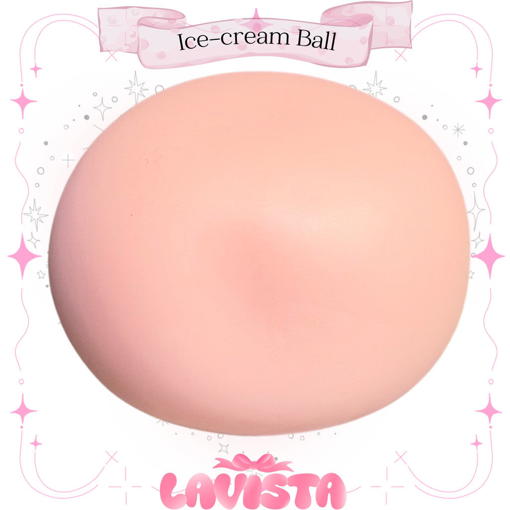 Ice-cream ball ฟิดเจทสัมผัสใหม่สอดไส้มูสเนื้อแน่นเหมาะกับบีบบริหารมือ