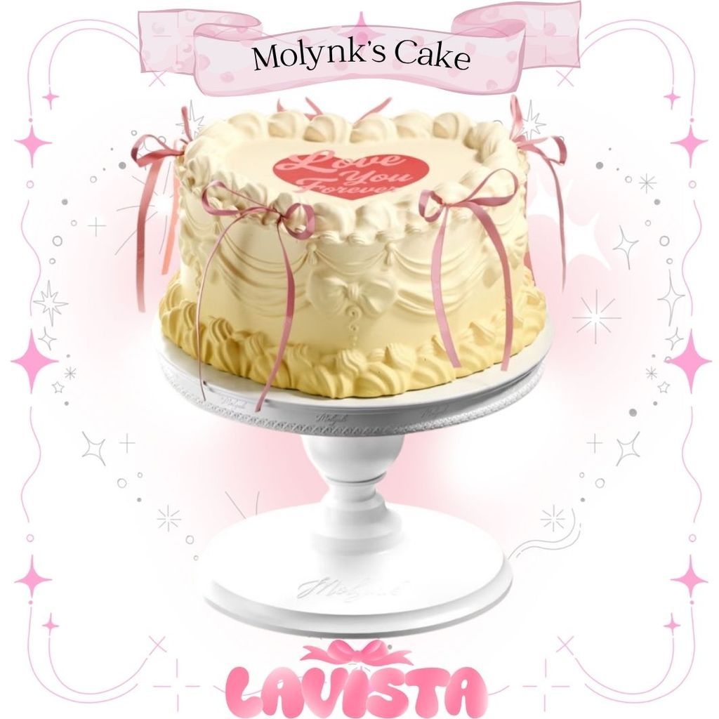 "Birthday Cake" สกุชชี่เค้กพร้อมฐานตั้งแบรนด์ Molynk (2สี)