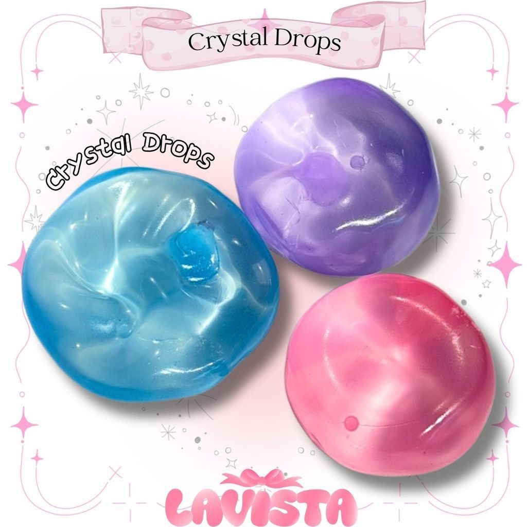 "Crystal Drops" soft fidget toy with Vaseline filling (4 colors)