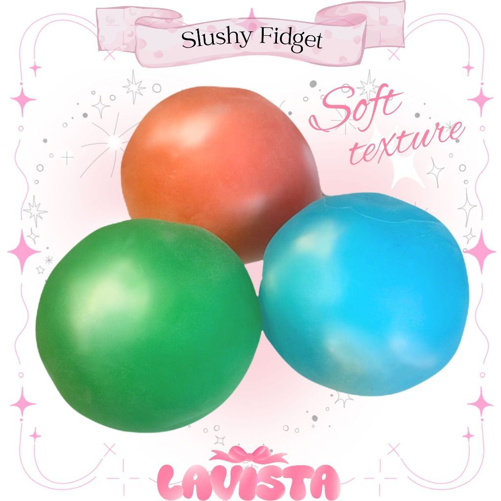 "Slushy Fidget" เนื้อสัมผัสนุ่มพร้อมเกล็ดหิมะ