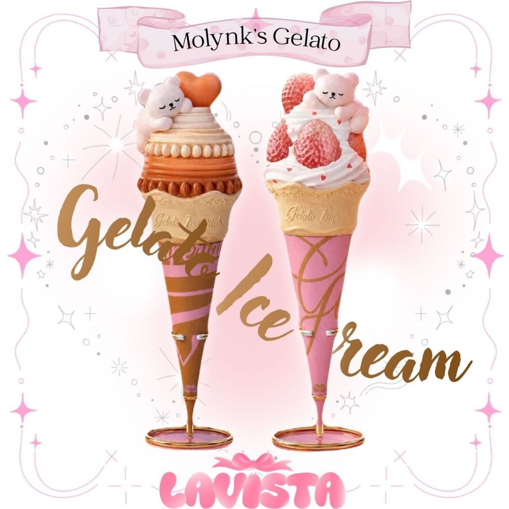 "Gelato Imperial" สกุชชี่แบรนด์ Molynk พร้อมขาตั้ง (2สี)