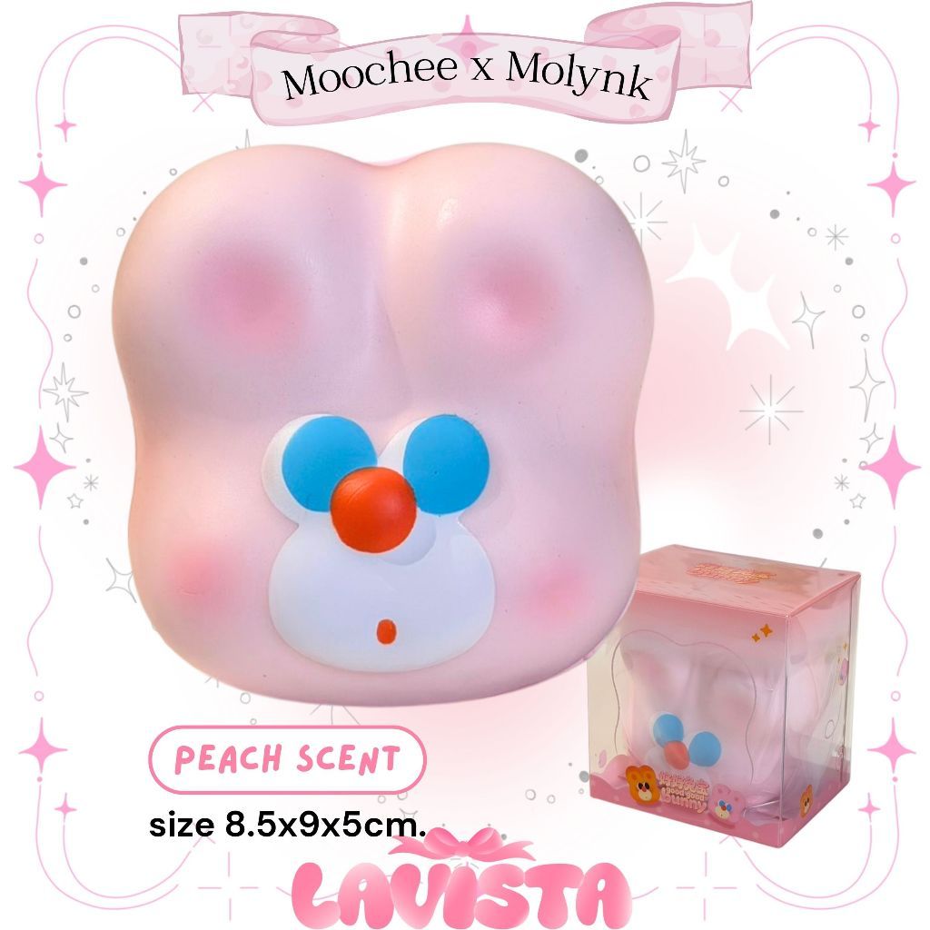 "Good Good Bunny" สกุชชี่แบรนด์ Moochee x Molynk (3สี)