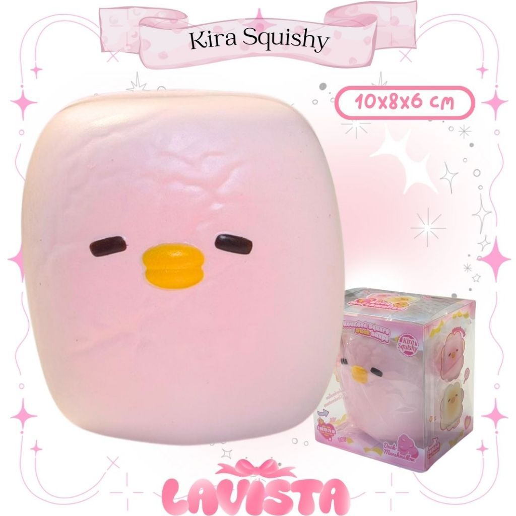 "Duck Marshmallow" สกุชชี่แบรนด์ Kira by LISA Squishy (2สี)