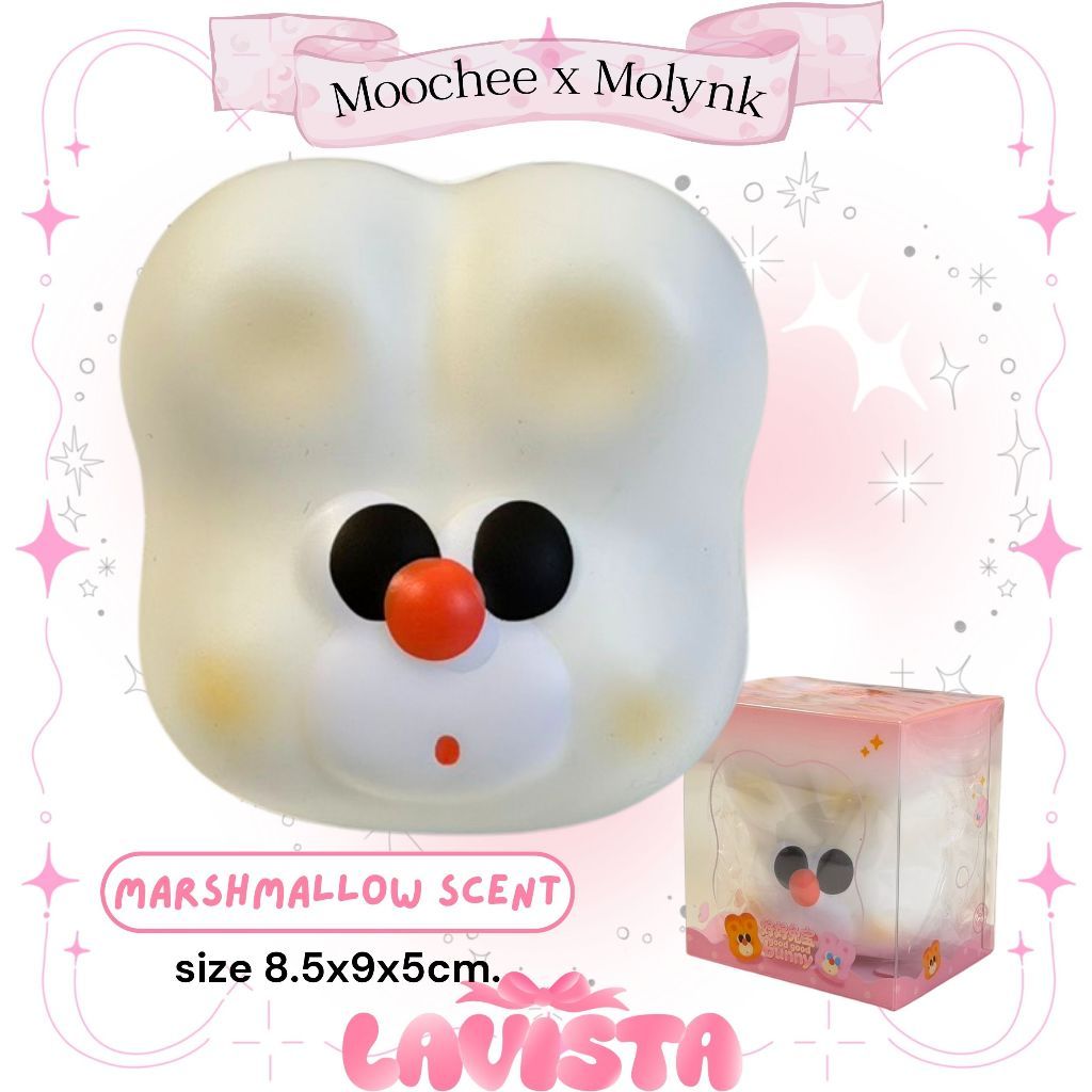 "Good Good Bunny" สกุชชี่แบรนด์ Moochee x Molynk (3สี)