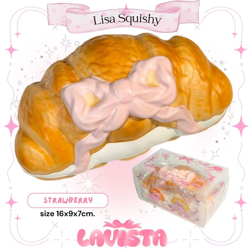 "Bow Bread" สกุชชี่แบรนด์ Lisa Squishy (2สี)