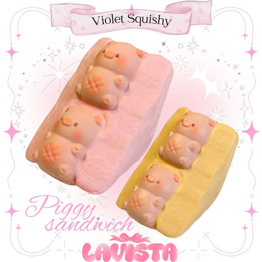 "Pork Sandwich" สกุชชี่แบรนด์ Violet Squishy by Molynk