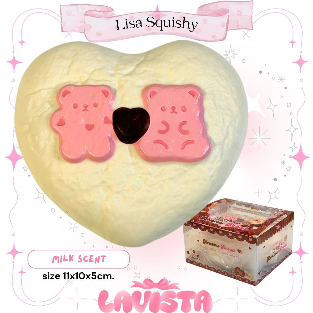 "Bear Brownie" สกุชชี่แบรนด์ Lisa Squishy