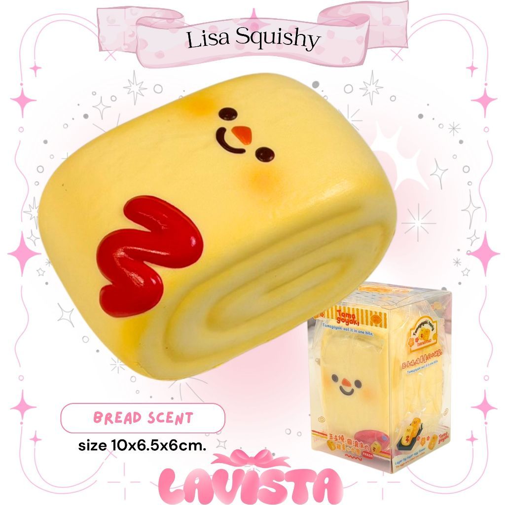 "Tamagoyaki" สกุชชี่แบรนด์ Lisa Squishy (2สี)