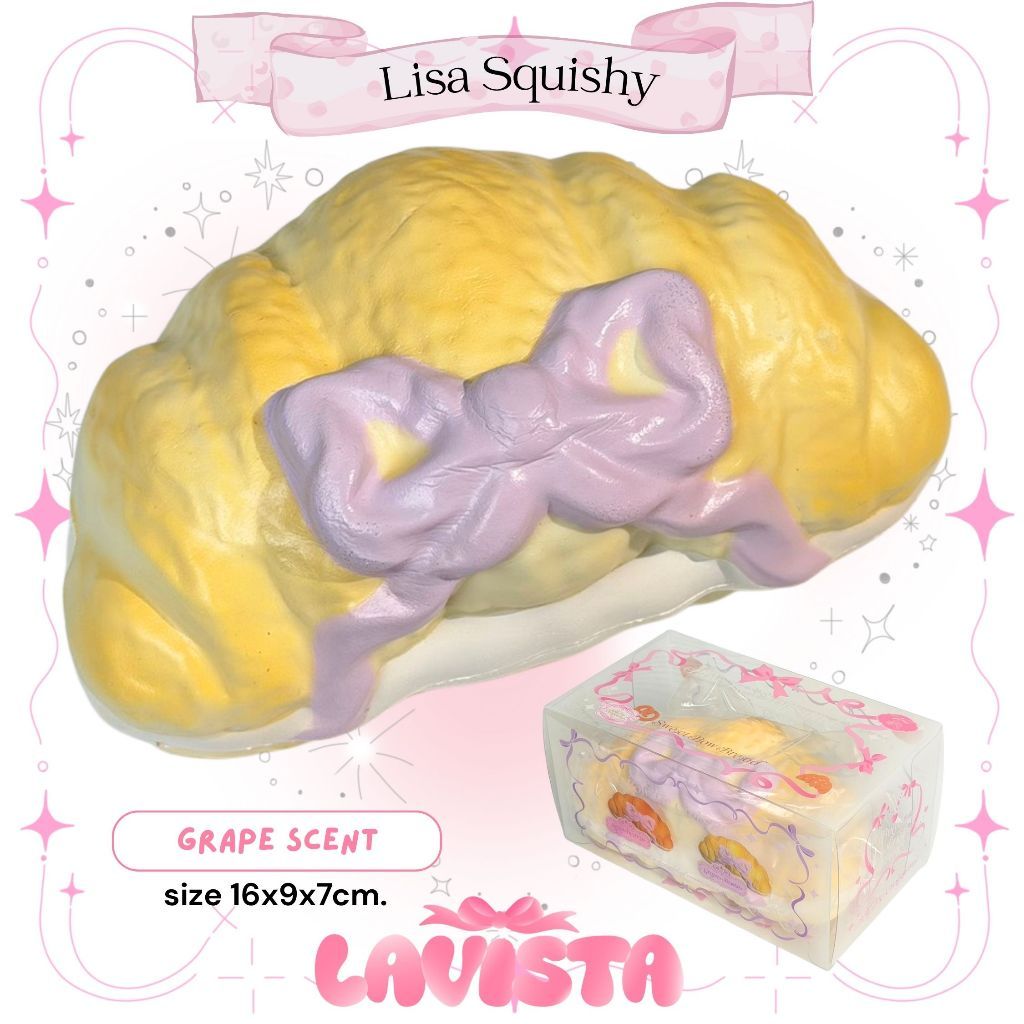 "Bow Bread" สกุชชี่แบรนด์ Lisa Squishy (2สี)