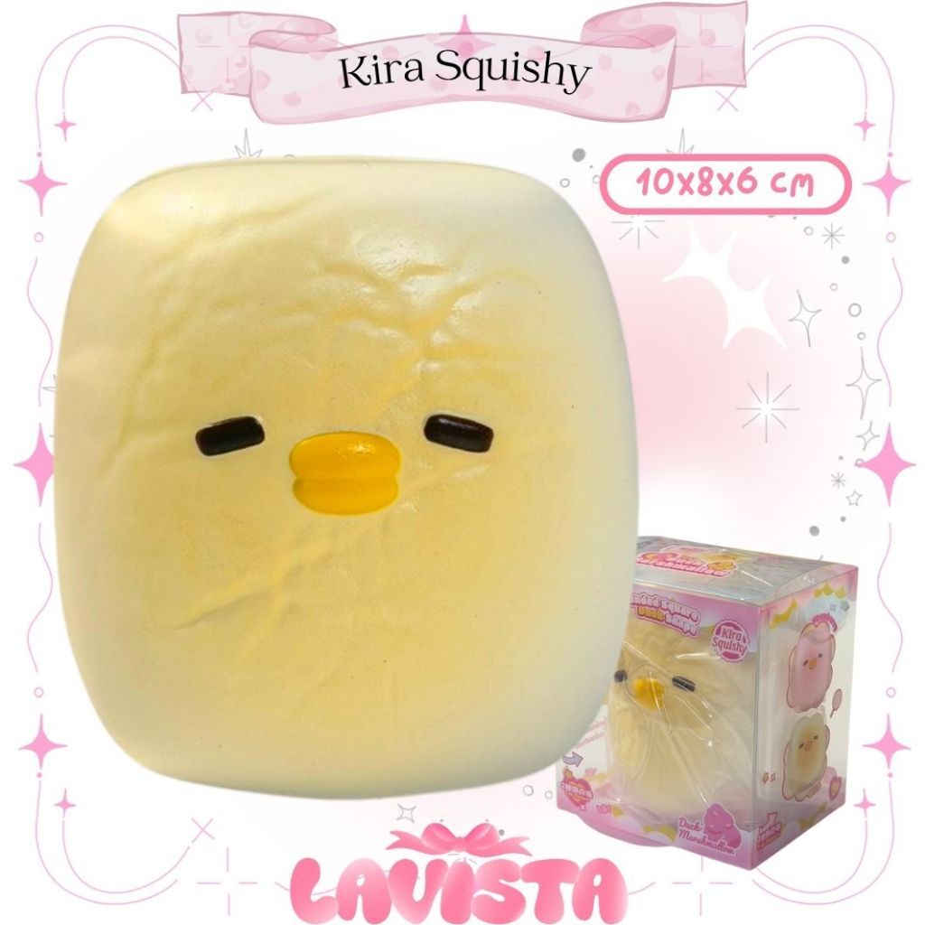 "Duck Marshmallow" สกุชชี่แบรนด์ Kira by LISA Squishy (2สี)
