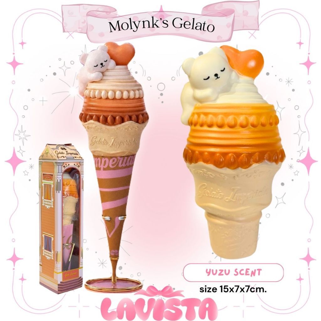 "Gelato Imperial" สกุชชี่แบรนด์ Molynk พร้อมขาตั้ง (2สี)