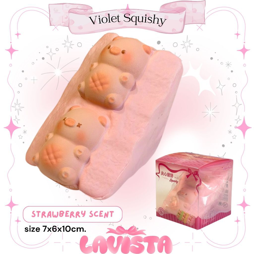 "Pork Sandwich" สกุชชี่แบรนด์ Violet Squishy by Molynk