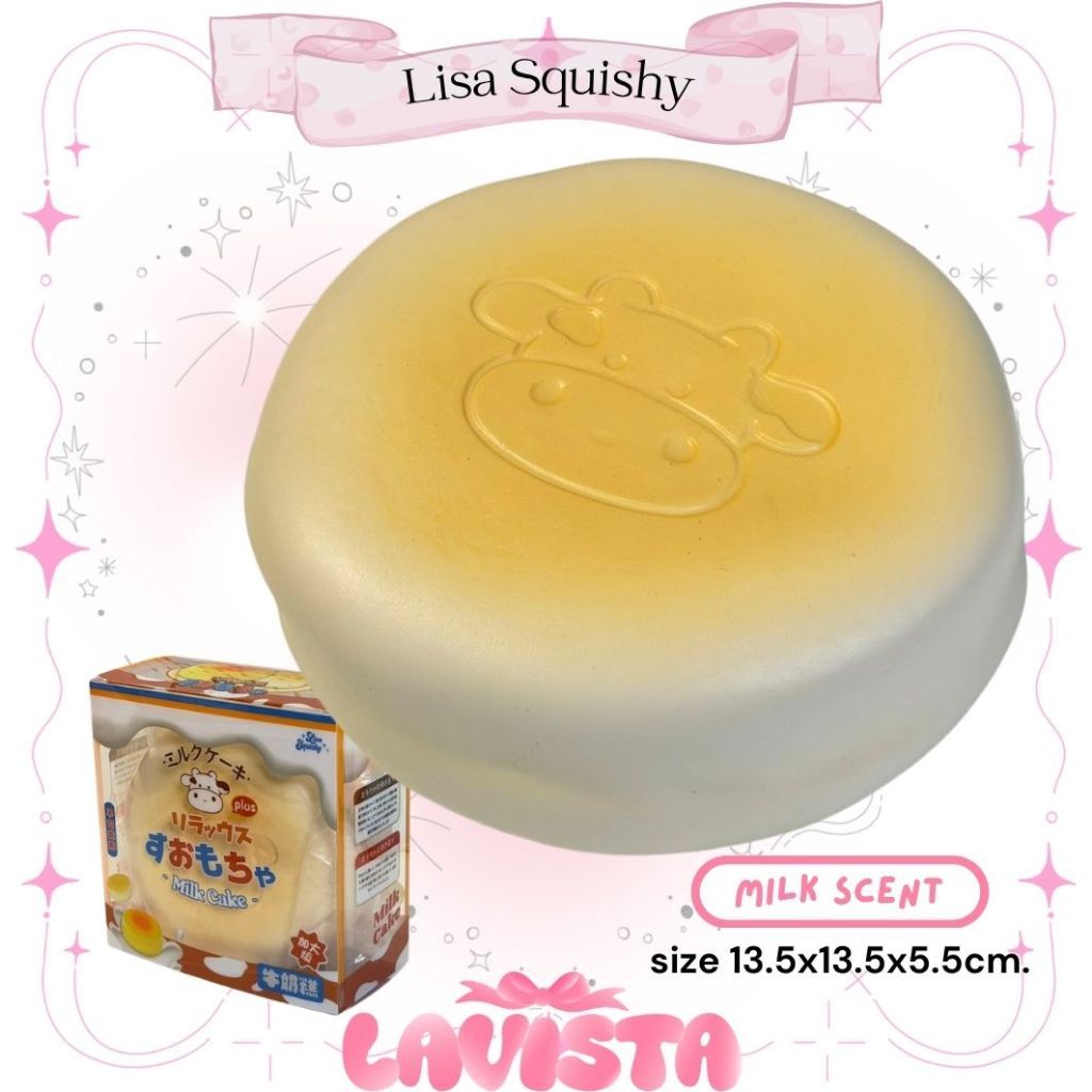 "Milk Cake" สกุชชี่แบรนด์ Lisa Squishy (2สี)