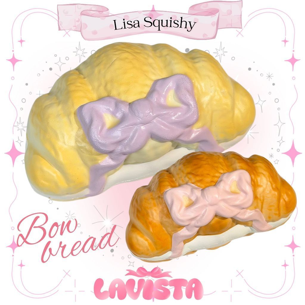 "Bow Bread" สกุชชี่แบรนด์ Lisa Squishy (2สี)