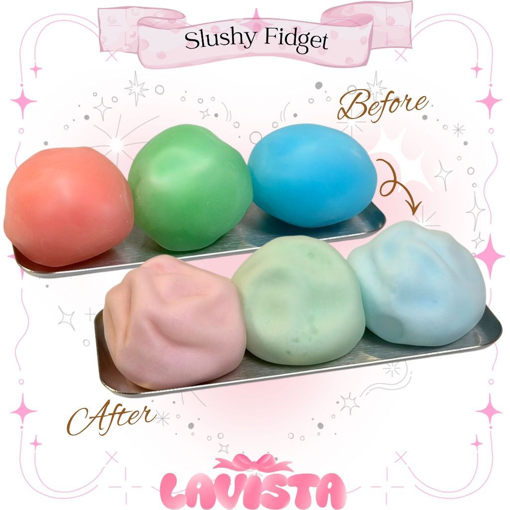 "Slushy Fidget" เนื้อสัมผัสนุ่มพร้อมเกล็ดหิมะ