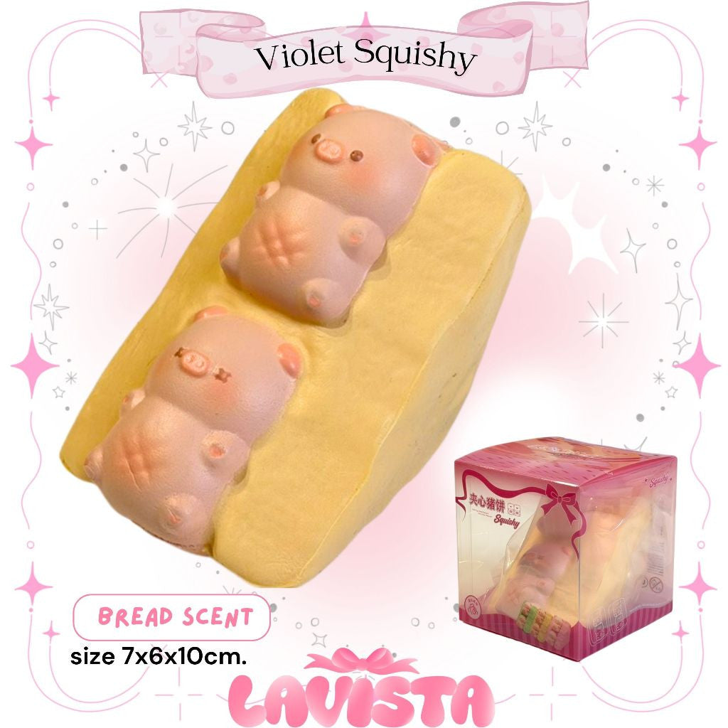 "Pork Sandwich" สกุชชี่แบรนด์ Violet Squishy by Molynk